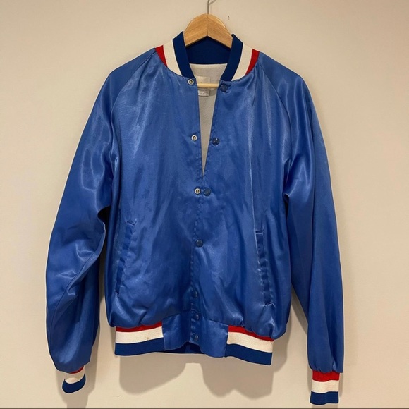 Vintage Royal Blue USA Bomber - Picture 1 of 2